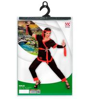 „NINJA GIRL“ (paltas, kelnės, diržas, pirštinės be pirštų, kaklaraiščiai, galvos juosta)