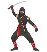 „NINJA“ (paltas su gobtuvu, kelnės, diržas, veido kaukė, rankovės, blauzdų apsaugos)
