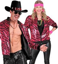 „PARTY FASHION BOMBER“ (rožinis, blizgučiais puoštas, gyvūno stiliaus bombarduotojas)