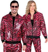 „PARTY FASHION BOMBER“ (rožinis, blizgučiais puoštas, gyvūno stiliaus bombarduotojas)