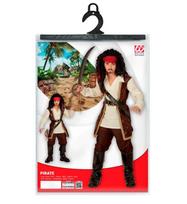 „PIRATAS“ (paltas su marškiniais, kelnės, diržas, kardo juosta su sagtimi, galvos juosta, batų užvalkalai)