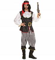 „PIRATAS“ (paltas su žabotu, kelnės, diržas, batų užvalkalai, galvos juosta)