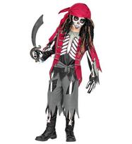 „PIRATO SKELETAS“ (marškinėliai su liemene ir diržu, kelnės, bandana)