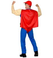 „SUPER ALAUS ŽMOGUS“ (raumenų kombinezonas su apsiaustu, skardinių dėklu, kepure)
