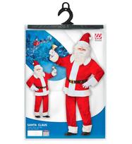 „SUPER DELUXE SANTA CLAUS“ aksomas (striukė, kelnės ir kepurė su pliušiniais apvadais, diržas su sagtimi)