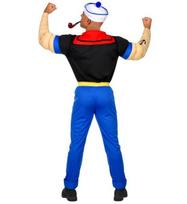 „SUPER JŪREIVIS“ (marškinėliai su raumeningomis rankomis, kelnės su diržu, kepurė)