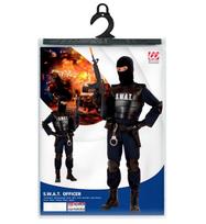„SWAT OFFICER“ (kombinezonas, neperšaunama liemenė, diržas su dėklu ir rankine, kelių apsaugos, alkūnių apsaugos, kaukė)