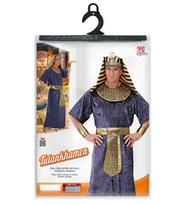 „TUTANKHAMENAS“ (chalatas, apykaklė ir diržas su brangakmeniais, riešo juostos, galvos apdangalas)