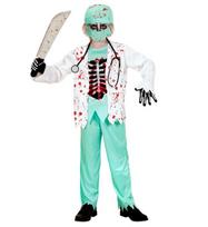 „ZOMBIE DOCTOR“ (kruvinas švarkas su marškiniais ir kaulais, EVA krūtinė, kelnės, kepurė, veido kaukė, stetoskopas)