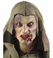 „ZOMBIE“ (chalatas su gobtuvu, holografiniai kaulai ant krūtinės, diržas)
