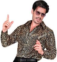 „ŠVARTINIO MADOS MARŠKINĖLIAI“ (gyvūno stiliaus leopardo rašto marškiniai su blizgučiais)