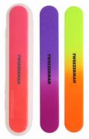 Nagų dildės Tweezerman Neon Hot Filemates, 3 vnt., profesionalios, dviejų rupumų