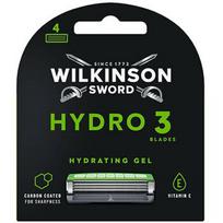 Skustuvo peiliukai Wilkinson Sword Hydro 3 Black Edition, 4 dalių pakuotė