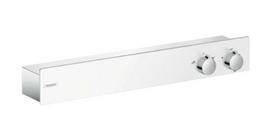 Dušo termostatas, paviršinio montavimo dalis, Hansgrohe ShowerTablet Select 600, baltas/chromuotas