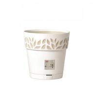 CLOE plastikinis vazonas 25cm. Baltas