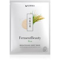 Veido kaukė Korika FermentBeauty Ryžių skaistinamoji lakštinė hialurono rūgšties kaukė