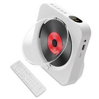 BT5.1 CD grotuvas Nešiojamas muzikos grotuvas FM radijo stalinis kompaktinių diskų laikiklis su dulkėms atspariu LED ekranu 6 EU Plug juoda