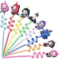 Kpop Demonų Medžiotojas Šiaudelis Gimtadienio Dekoracija Animacinis Personažas Plastikiniai Šiaudeliai Šventės Dovanėlės Daugkartinio Naudojimo Šiaudelis Su Gimtadieniu Vaikų Dovanos 8pieces