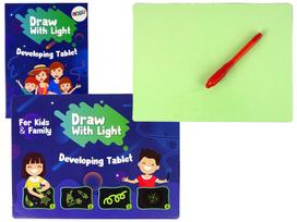 Fluorescencinė piešimo lenta Sketch Light Board su šviesos rašikliu