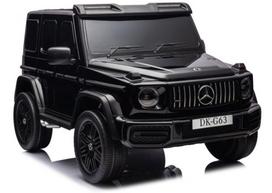 Akumuliatorinis automobilis vaikams Mercedes G63 XXL, juodos spalvos, 24 V