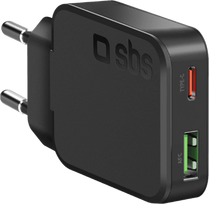 SBS PD Reiselader UltraSlim 45W USB/USB-C GaN black
