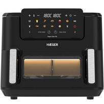 Haeger AF-D10.010B Super Cook Digital Air Fryer, 10L (2 x 5L), 2600W