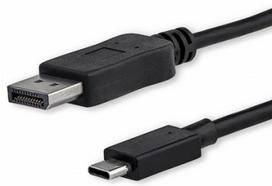 Brackton USB Type-C Male to DisplayPort Male, 1.8m, 4K