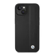 BMW Signature Leather Big Logo Case for iPhone 14 Plus, Black