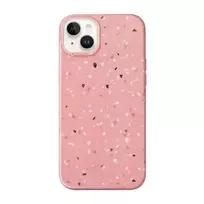 uniq coehl Terrazzo iPhone 14 Plus 6.7" case, coral pink