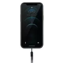 uniq heldro iPhone 12 mini 5.4" case, black | midnight black, antimicrobial