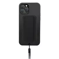uniq heldro iPhone 12 Pro Max 6.7" case, black | midnight black, antimicrobial