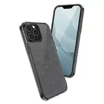 uniq lifePro Tinsel iPhone 12 Pro Max 6.7" case, black | vapour smoke