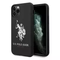 U.S. Polo Assn. US Polo USHCN65SLHRBK iPhone 11 Pro Max black Silicone Collection