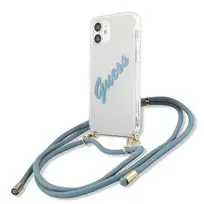 GUESS GUHCP12SCRTVSBL iPhone 12 mini 5.4" blue hardcase, Vintage Script