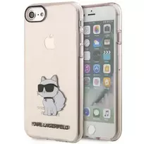 Karl Lagerfeld KLHCI8HNCHTCP iPhone 7|8| SE 2020 | SE 2022 pink hardcase Ikonik Choupette
