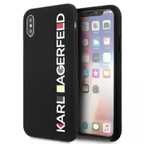 Karl Lagerfeld KLHCPXBHWHBK iPhone X|XS hard case black|glossy Bauhaus