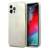 GUESS GUHCP12L3D4GIRBL iPhone 12 Pro Max 6.7" opal iridescent hard case 4G 3D Pattern Collection