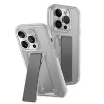 uniq heldro Mount Case with Stand for iPhone 15 Pro Max 6.7" | Transparent, Lucent, Clear