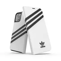 Adidas OR Booklet Case PU iPhone 12|12 Pro 6.1" white black 42248