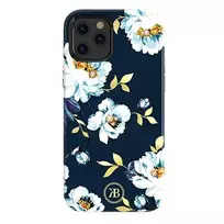 KINGXBAR Blossom case decorated with original Swarovski crystals, iPhone 12 mini, multicolour (Gardenia)