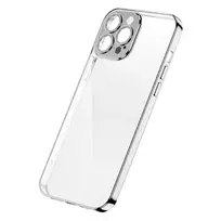 Joyroom Chery Mirror Case Cover for iPhone 13 Pro with Metallic Silver Frame (JR-BP908 silver)