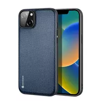 Dux Ducis Fino iPhone 14 Plus blue nylon case cover