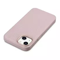 iCarer Litchi Premium Leather Case for iPhone 14 Plus, Magnetic Leather Case with MagSafe, Pink (WMI14220711-PK)