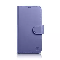 iCarer 2-in-1 Wallet Case Cover for iPhone 14 Plus, Anti-RFID Leather Flip Case, Light Purple (WMI14220727-LP)