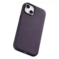 iCarer Case Leather Cover Case for iPhone 14 Plus in Dark Purple (MagSafe Compatible)