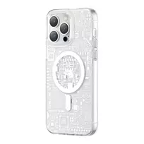 KINGXBAR PQY Geek Series magnetic case for iPhone 14 Pro MagSafe, silver