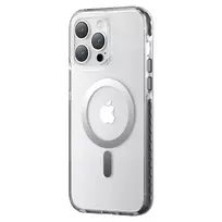 KINGXBAR PQY Ice Crystal Series magnetic case for iPhone 14 Pro MagSafe, gray