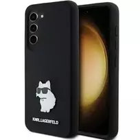 Karl Lagerfeld KLHCS23SSMHCNPK S23 S911 black hardcase, Silicone Choupette Metal Pin