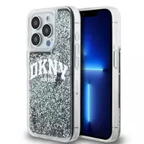 DKNY DKHCP14LLBNAEK iPhone 14 Pro 6.1" black | black hard case Liquid Glitter Big Logo