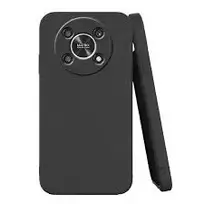 Fusion Accessories Fusion Soft Matte Back Case Silicone Case for Honor Magic 4 Lite, Black